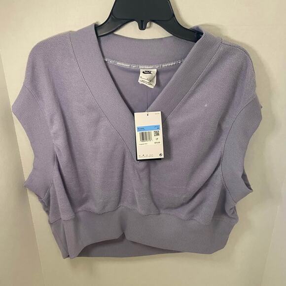 Nike Women’s Sportswear Collection Reverse French Terry Cropped Vest - Picture 3 of 9